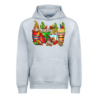 Heather Grey mexican gnomes coffee cups Urban Hoodie - Zillion Design Studio