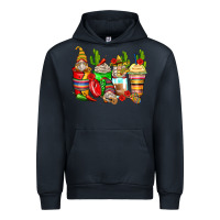 Navy mexican gnomes coffee cups Urban Hoodie - Zillion Design Studio