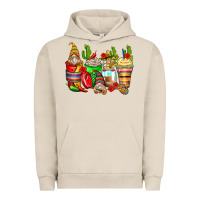 Pigment French Oak mexican gnomes coffee cups Urban Hoodie - Zillion Design Studio