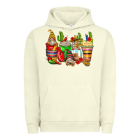 Pigment Pistachio mexican gnomes coffee cups Urban Hoodie - Zillion Design Studio