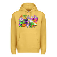 Antique Gold Halloween Nurse Coffee Cups Premium Hoodie - texasbilliewilder