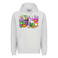 Dove Grey Halloween Nurse Coffee Cups Premium Hoodie - texasbilliewilder