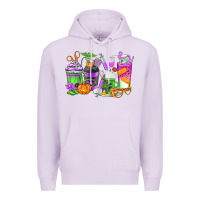 Lilac Halloween Nurse Coffee Cups Premium Hoodie - texasbilliewilder