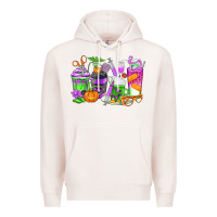 Pale Pink Halloween Nurse Coffee Cups Premium Hoodie - texasbilliewilder