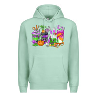 Seafoam Halloween Nurse Coffee Cups Premium Hoodie - texasbilliewilder