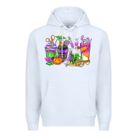 White Halloween Nurse Coffee Cups Premium Hoodie - texasbilliewilder