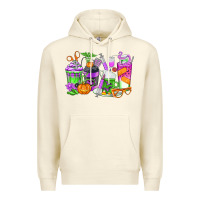 Sandshell Halloween Nurse Coffee Cups Premium Hoodie - texasbilliewilder