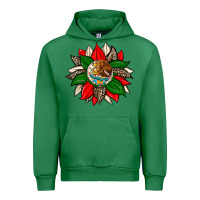 Emerald mexican flag sunflower Urban Hoodie - Zillion Design Studio
