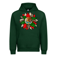 Forest Green mexican flag sunflower Urban Hoodie - Zillion Design Studio
