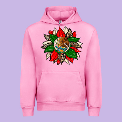 Mexican Flag Sunflower Urban Hoodie Designed By Zillion Design Studio