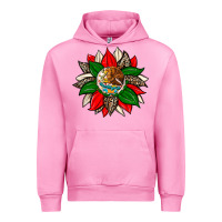 Fuchsia Pink mexican flag sunflower Urban Hoodie - Zillion Design Studio