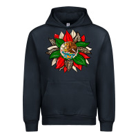 Navy mexican flag sunflower Urban Hoodie - Zillion Design Studio