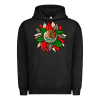 Pigment Black mexican flag sunflower Urban Hoodie - Zillion Design Studio