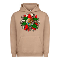 Pigment Burro mexican flag sunflower Urban Hoodie - Zillion Design Studio