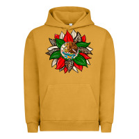 Pigment Peanut Butter mexican flag sunflower Urban Hoodie - Zillion Design Studio