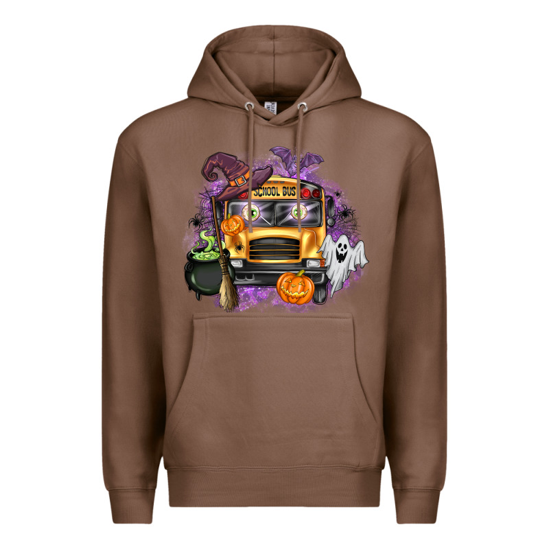 Halloween School Bus Premium Hoodie by texasbilliewilder | Teevron
