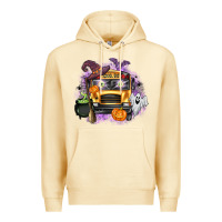 Pina Colada Halloween School Bus Premium Hoodie - texasbilliewilder