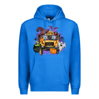 True Royal Halloween School Bus Premium Hoodie - texasbilliewilder
