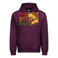 Mauve Wine Let's Taco 'Bout It Urban Hoodie - texasbilliewilder