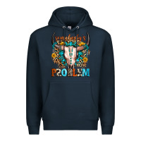 Navy somebody's problem Premium Hoodie - Zillion Design Studio