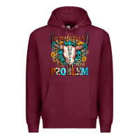 Burgundy somebody's problem Premium Hoodie - Zillion Design Studio
