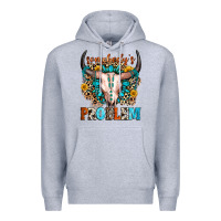 Heather Grey somebody's problem Premium Hoodie - Zillion Design Studio