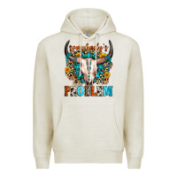 Oatmeal Heather somebody's problem Premium Hoodie - Zillion Design Studio