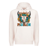 Pale Pink somebody's problem Premium Hoodie - Zillion Design Studio