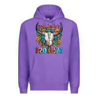 Purple somebody's problem Premium Hoodie - Zillion Design Studio