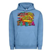 Pigment Pebble Blue Taco Fiesta Urban Hoodie - texasbilliewilder