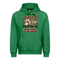 Emerald i like my coffee black like my soul Urban Hoodie - Zillion Design Studio