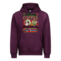 Mauve Wine i like my coffee black like my soul Urban Hoodie - Zillion Design Studio