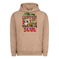 Pigment Burro i like my coffee black like my soul Urban Hoodie - Zillion Design Studio