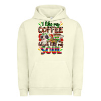 Pigment Pistachio i like my coffee black like my soul Urban Hoodie - Zillion Design Studio