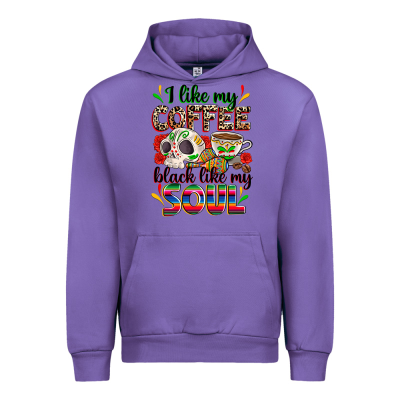 I Like My Coffee Black Like My Soul Urban Hoodie by Zillion Design Studio | Teevron