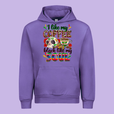 I Like My Coffee Black Like My Soul Urban Hoodie Designed By Zillion Design Studio