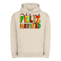 Pigment French Oak feliz navidad Urban Hoodie - Zillion Design Studio