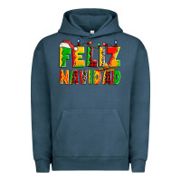 Pigment Midnight Navy feliz navidad Urban Hoodie - Zillion Design Studio