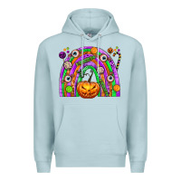 Blue Mist Halloween Rainbow Premium Hoodie - texasbilliewilder