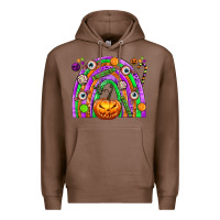 Chestnut Halloween Rainbow Premium Hoodie - texasbilliewilder