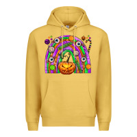 Antique Gold Halloween Rainbow Premium Hoodie - texasbilliewilder
