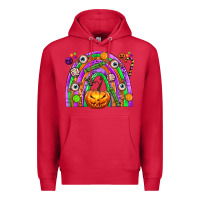 Cardinal Halloween Rainbow Premium Hoodie - texasbilliewilder