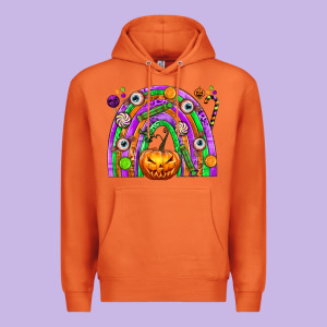 Halloween Rainbow Premium Hoodie Designed By Texasbilliewilder