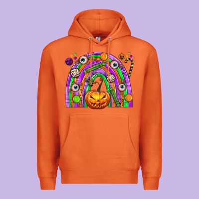 Halloween Rainbow Premium Hoodie Designed By Texasbilliewilder