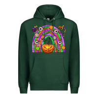 Sports Green Halloween Rainbow Premium Hoodie - texasbilliewilder