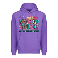 Purple nursing student Premium Hoodie - Zillion Design Studio