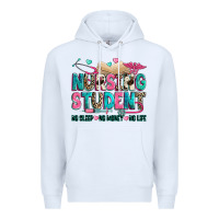 White nursing student Premium Hoodie - Zillion Design Studio