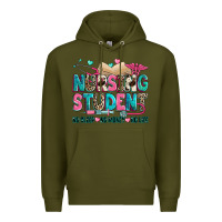 Army Green nursing student Premium Hoodie - Zillion Design Studio