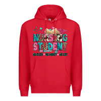 Red nursing student Premium Hoodie - Zillion Design Studio