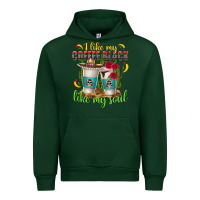 Forest Green I Like My Coffee Black Like My Soul Urban Hoodie - texasbilliewilder